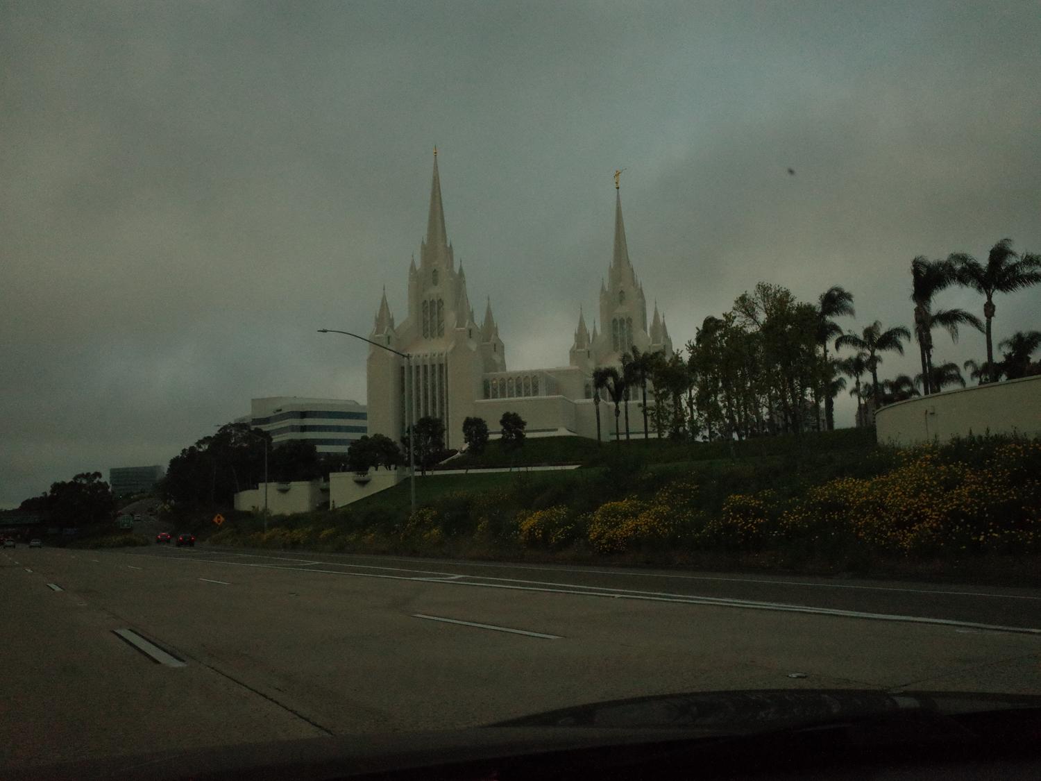 this is an evil mormon castle off i-5 in san diego