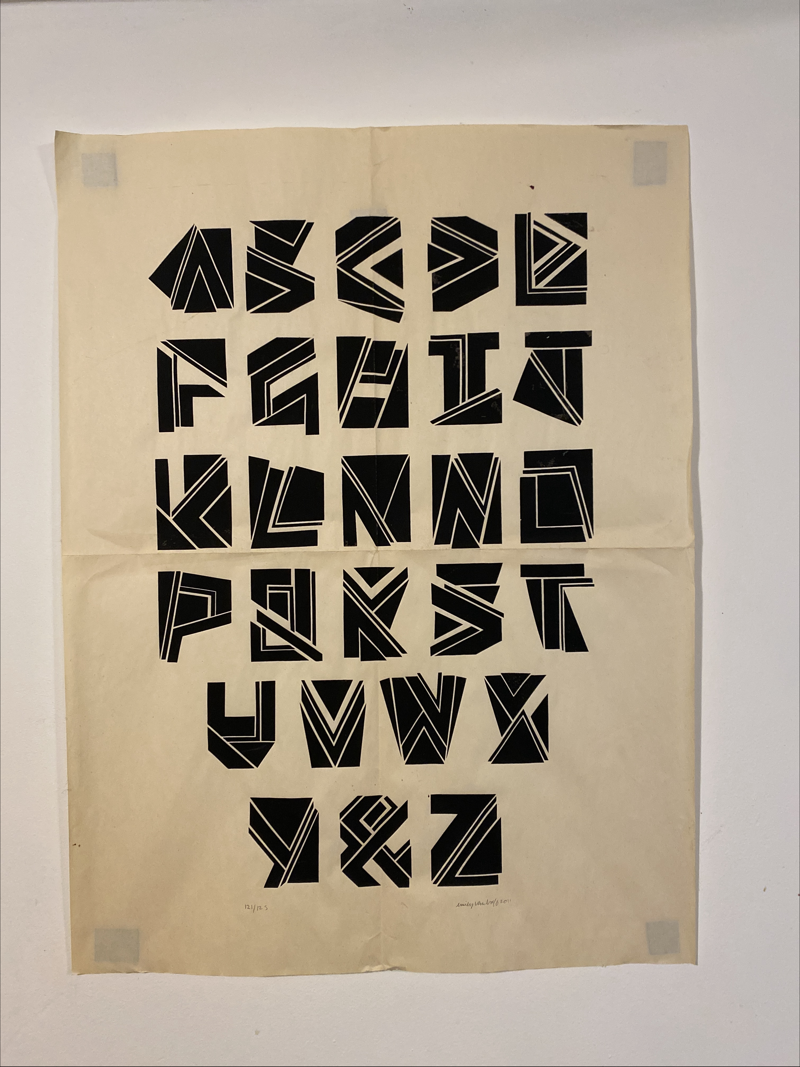 Stylized alphabet by Emily