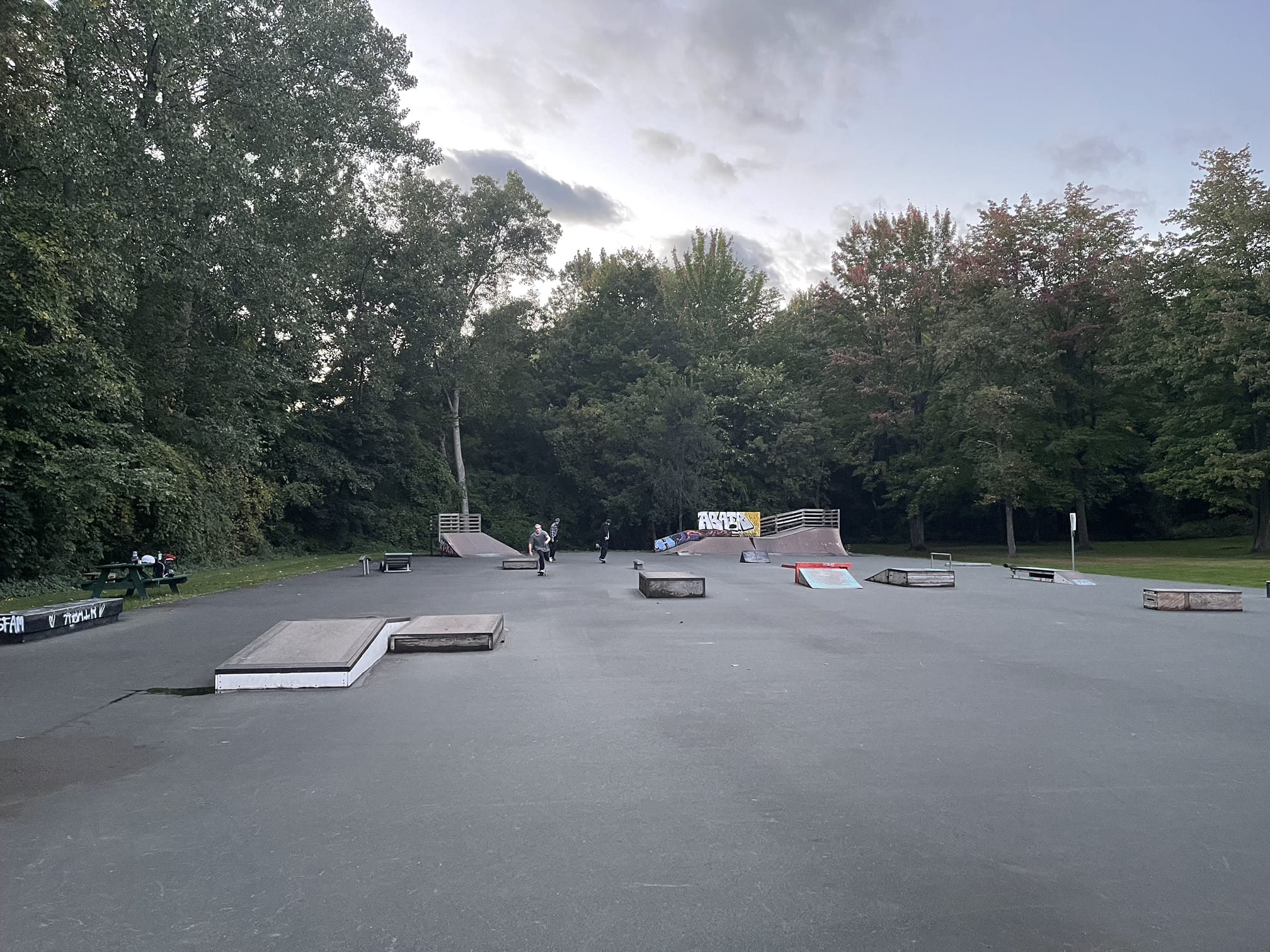 Skatepark at landry park winooski vermont