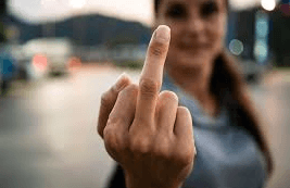 pic of a middle finger