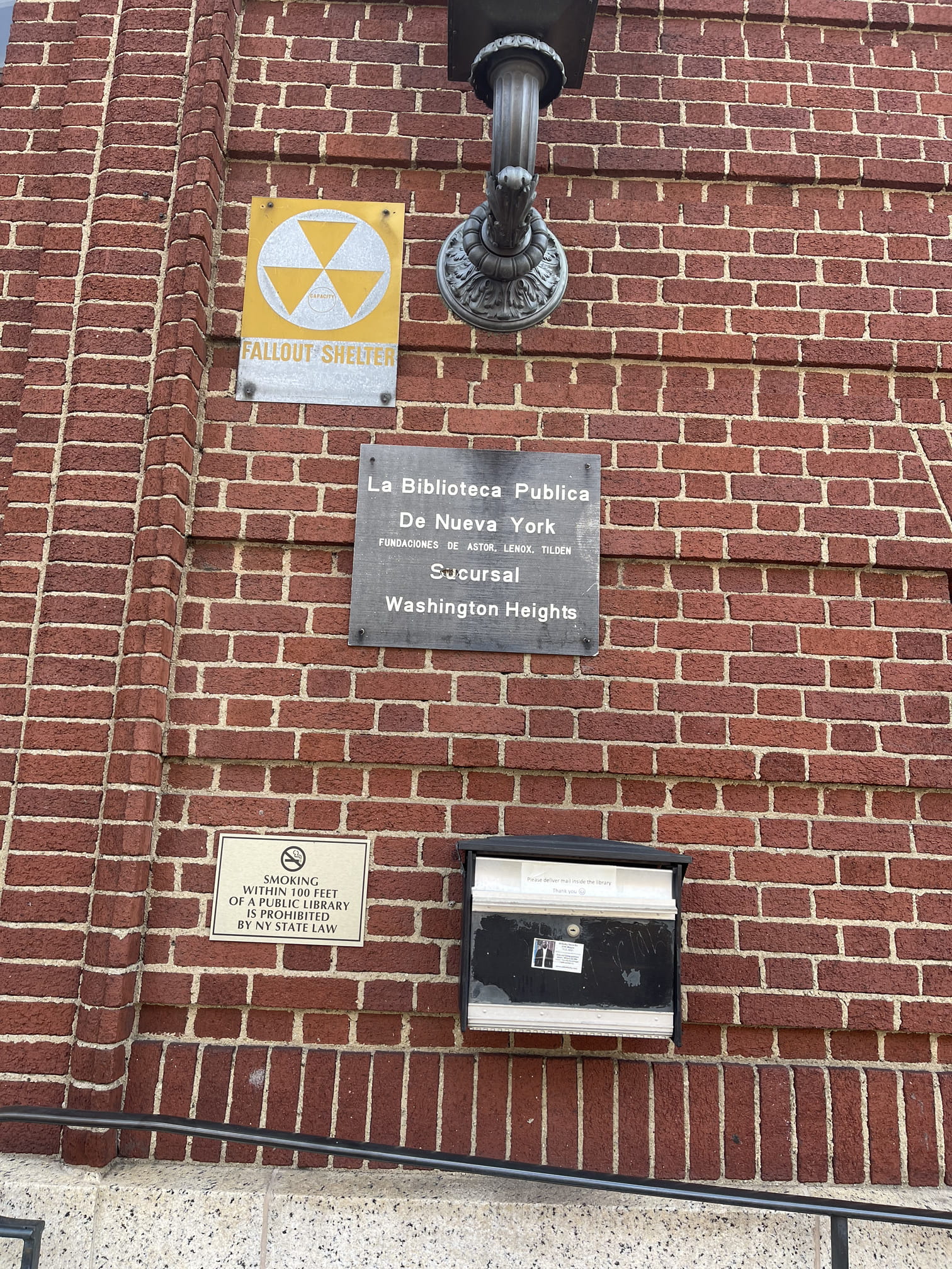 Washington heights library is also a fallout shelter