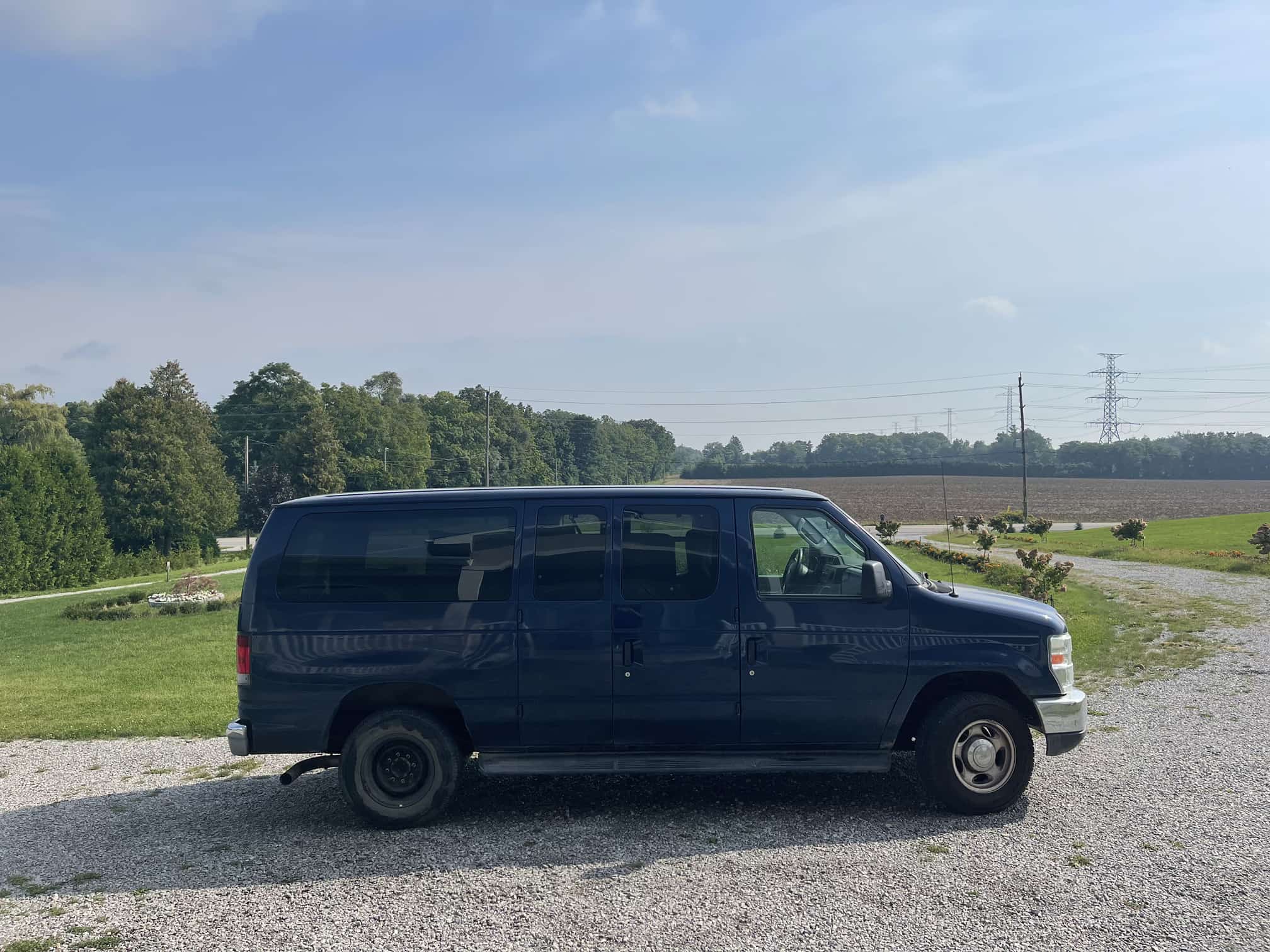 My family has a farm in wilsonville and i am visiting them so my van is on this farm 