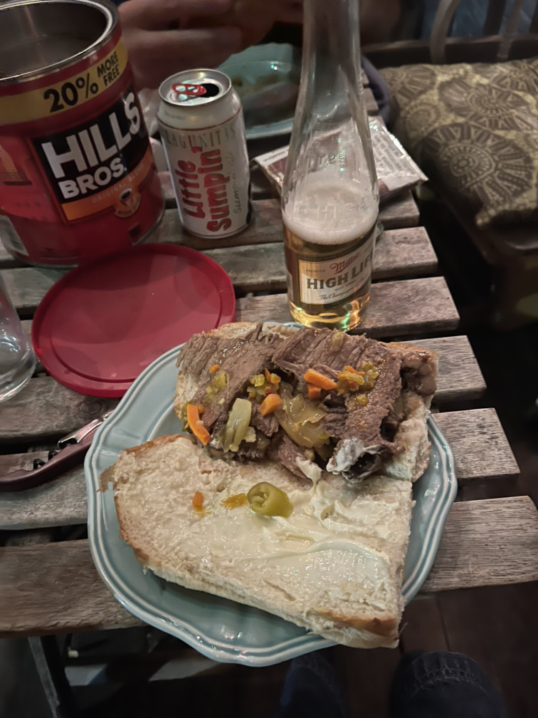 Homemade italian beef