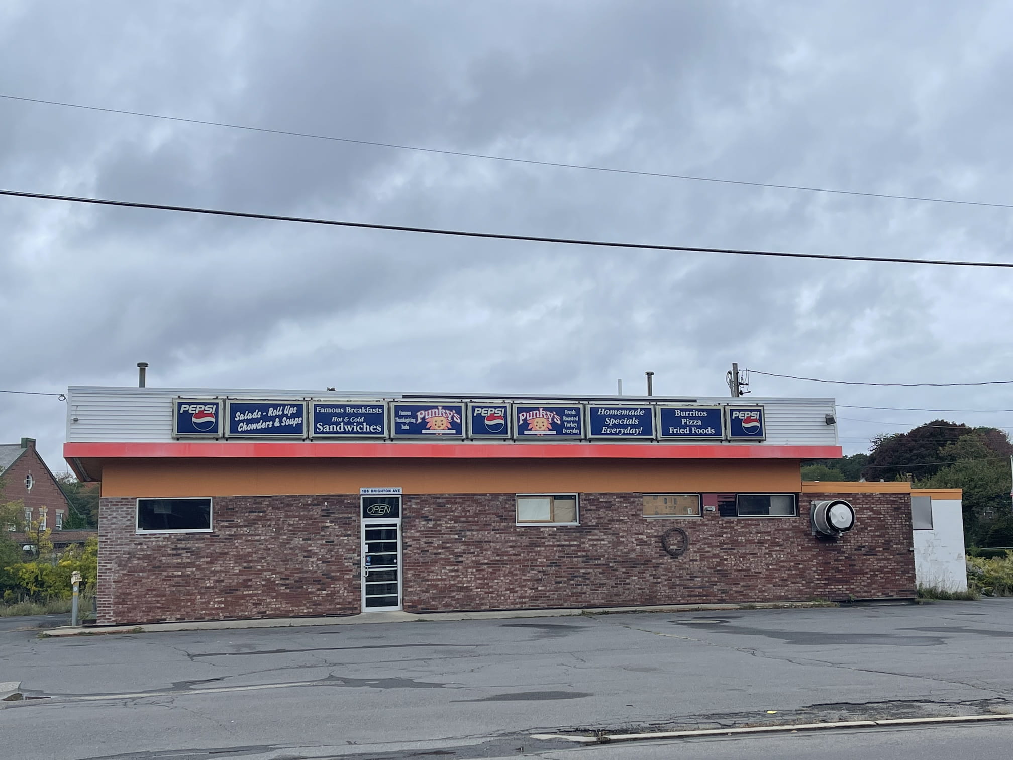 Punkys is a sandwich restaurant
Punkys is interesting because similar to susans its a kind of restaurant thats dying out in cities these days. The poor use of signage, the pepsi advertisement, lack of windows is all stuff that used to fly a lot more. Love these restaurants