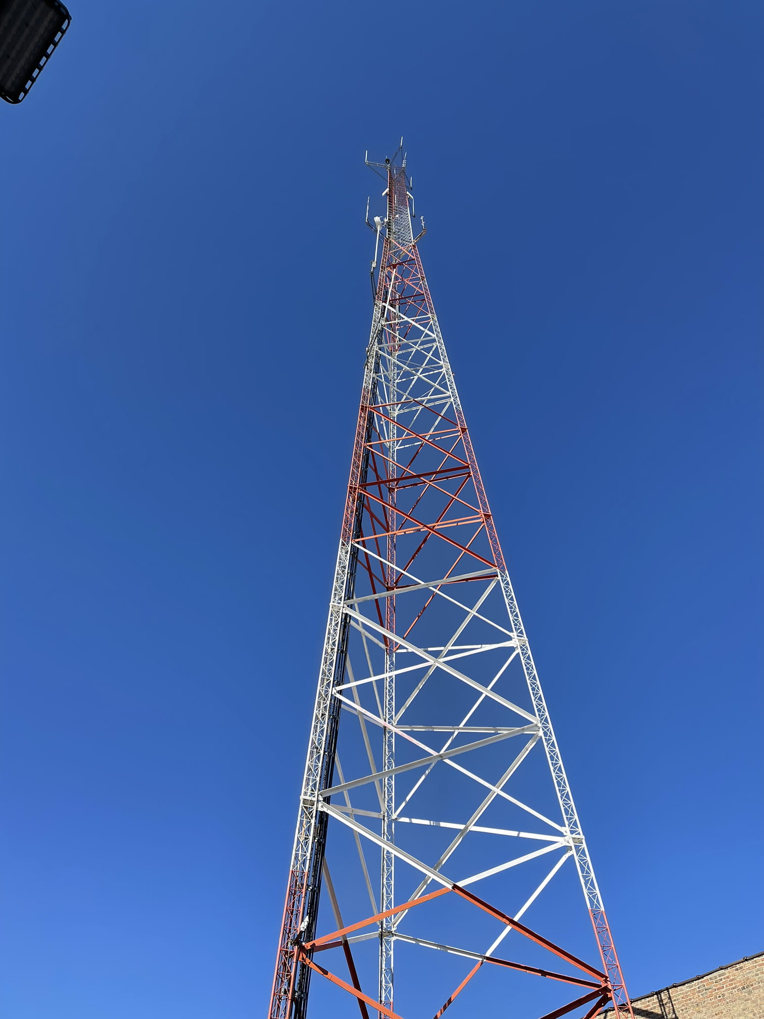 Radio ? tower outside city clerk on norfside