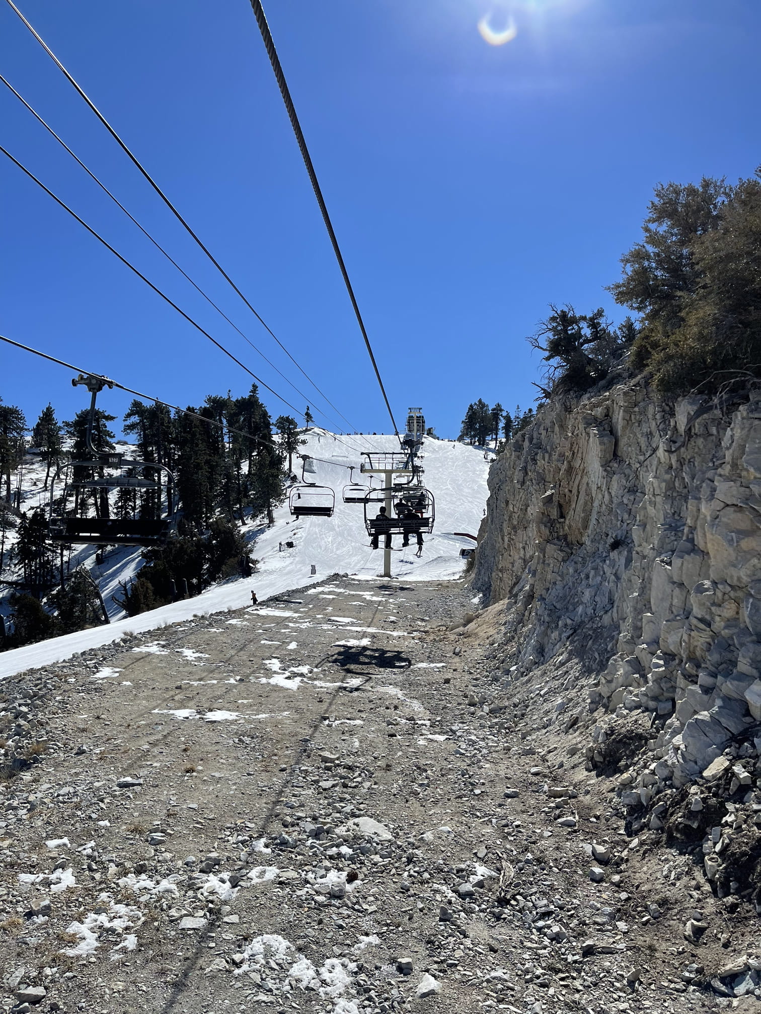 Ski lift at big bear